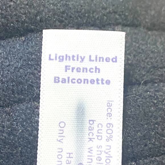 Cacique Bra 44F Pink Roses Black Lace Adjustable Straps Padded Cups Sexy - Picture 8 of 11